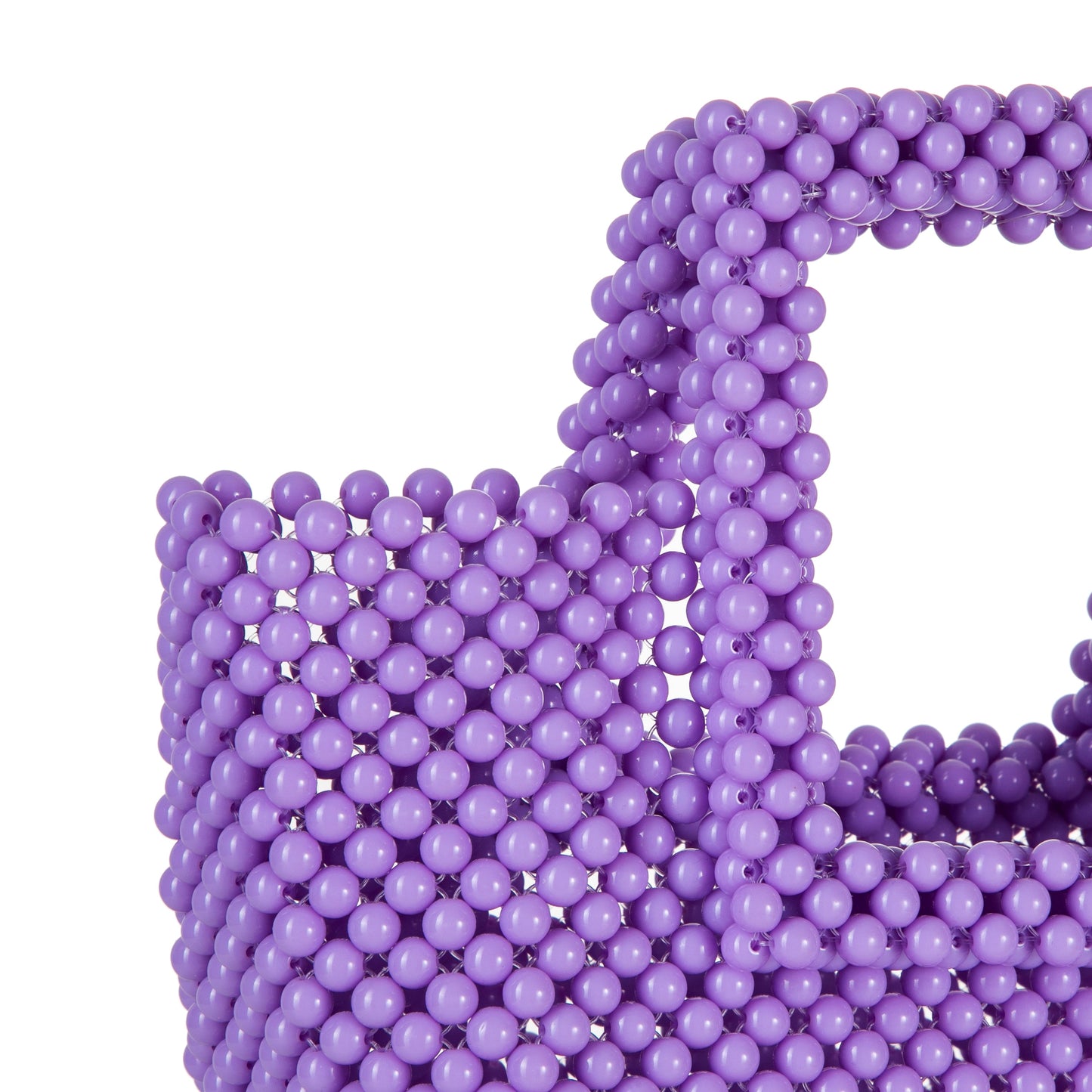 Purple Beaded Tote