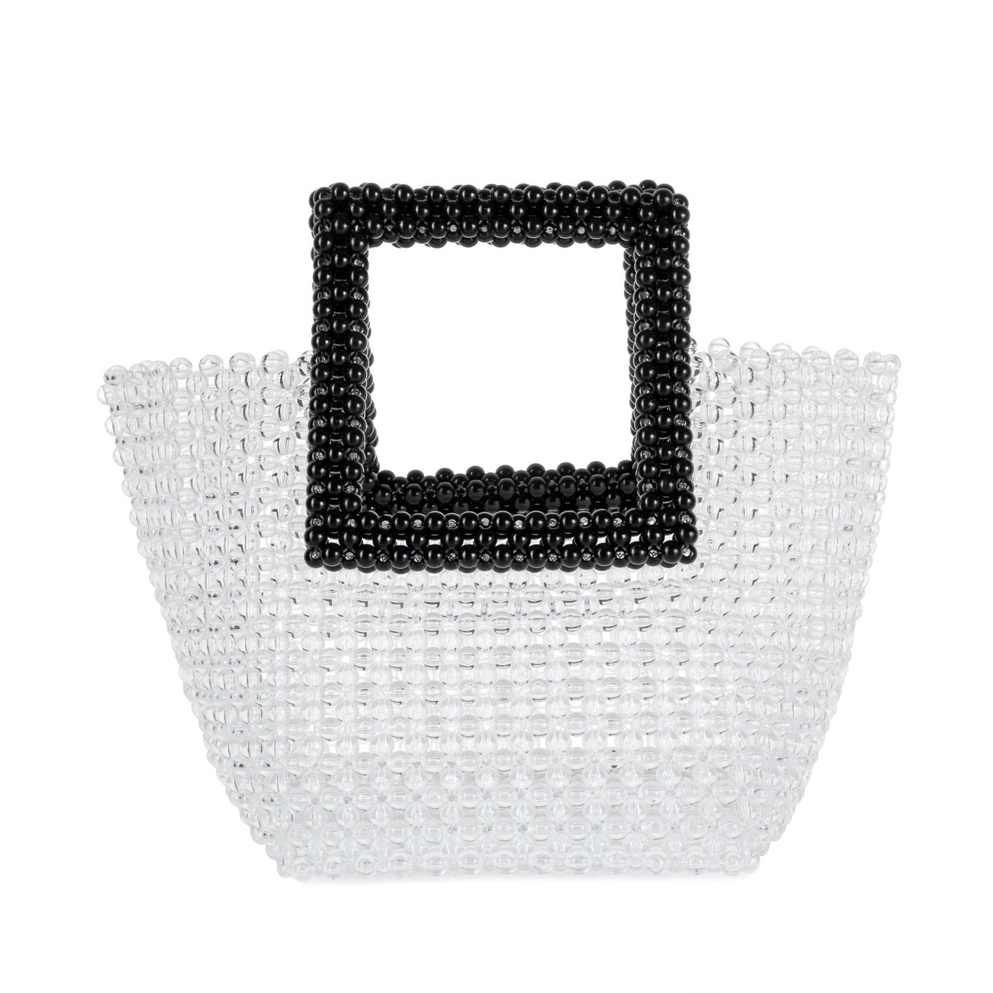 Black&White Beaded Tote