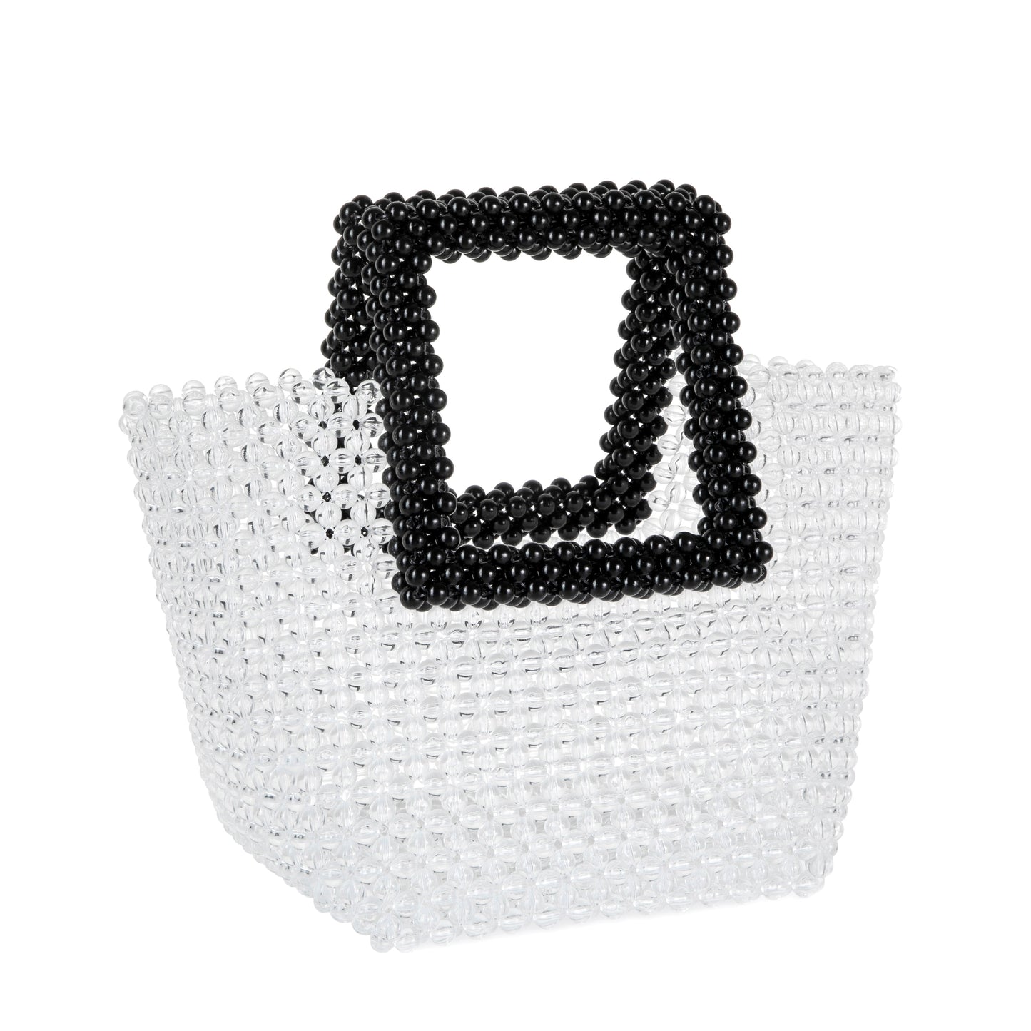 Black&White Beaded Tote