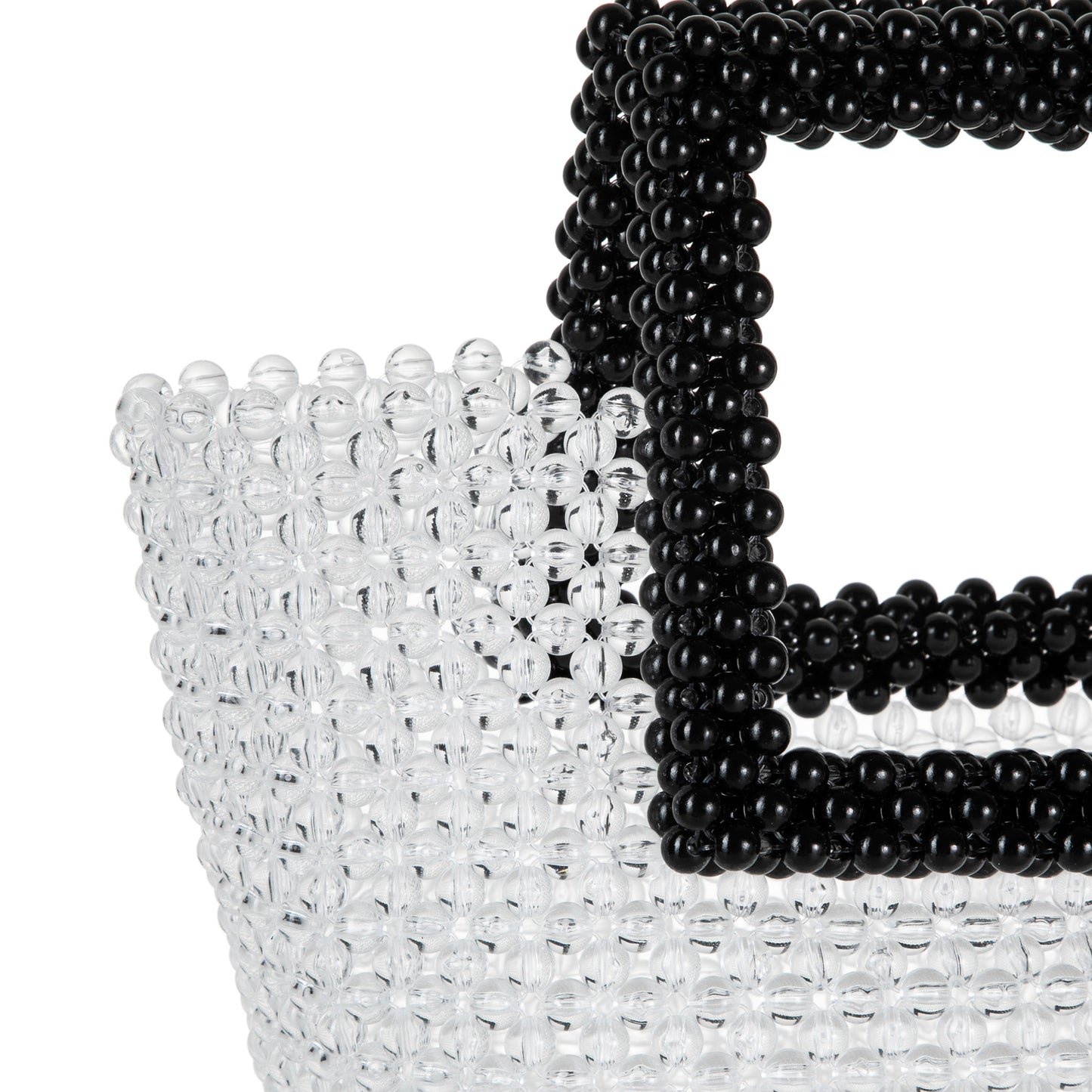 Black&White Beaded Tote