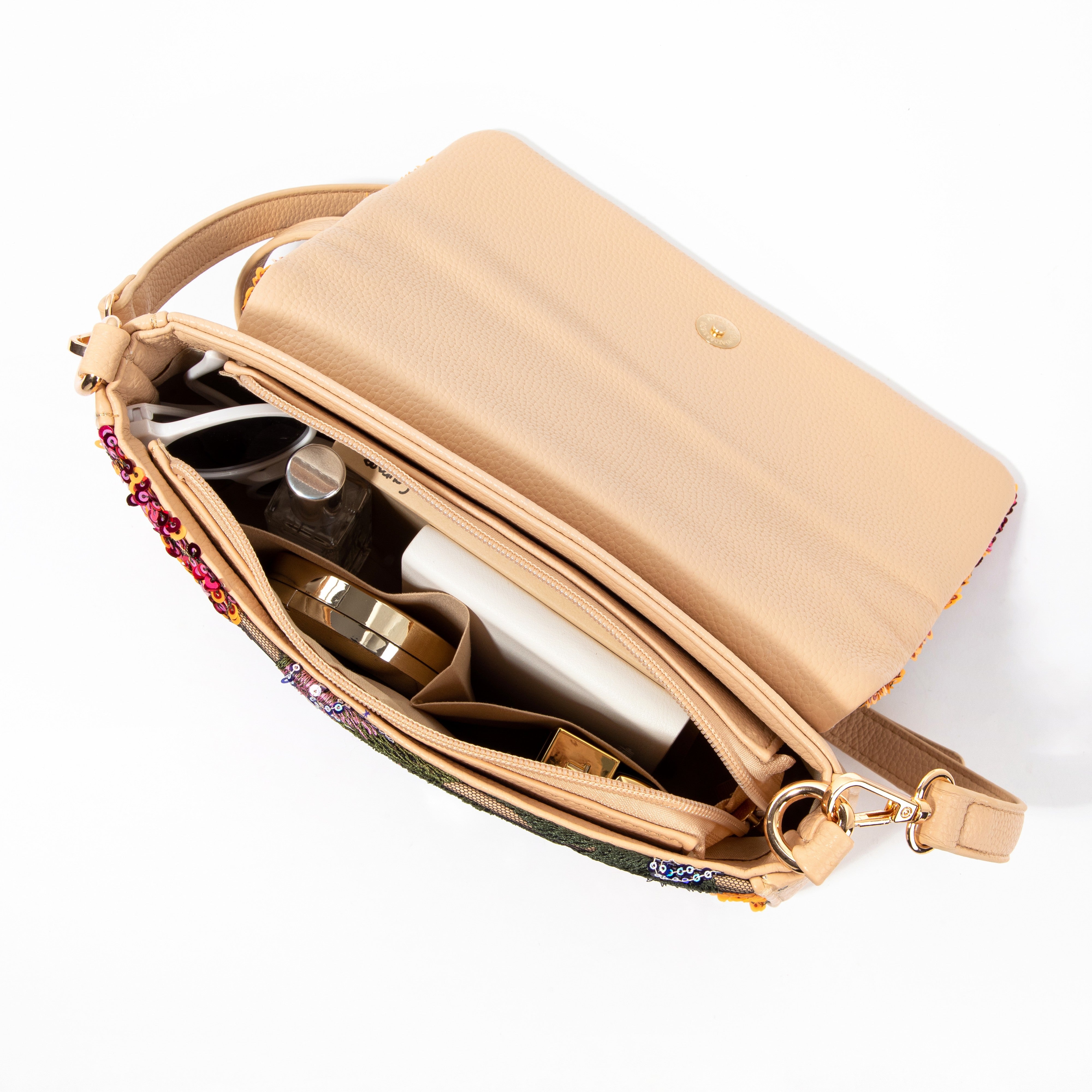 Yellow Floral Flap Shoulderbag