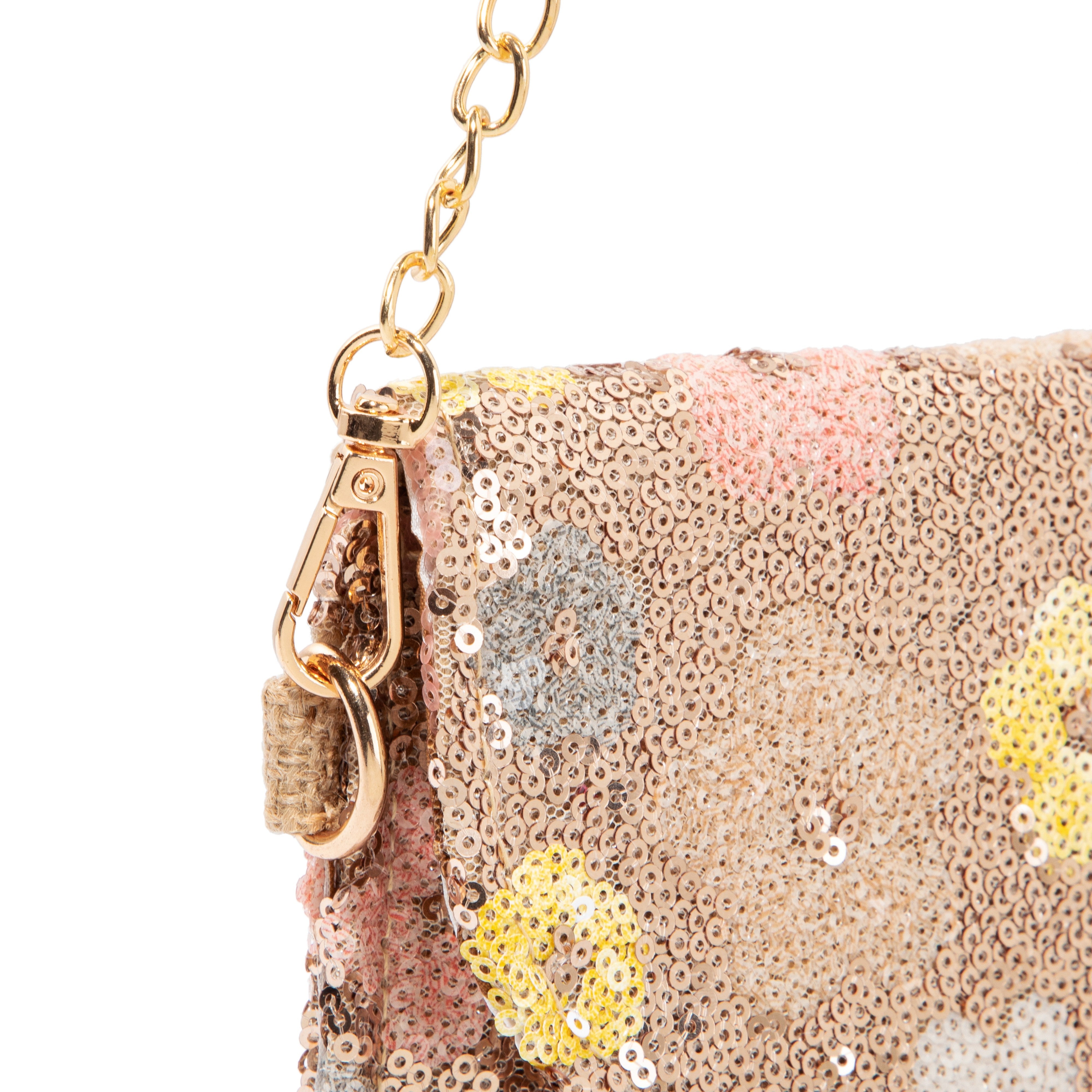 Sakura Embroidered Linen Envelope Bag