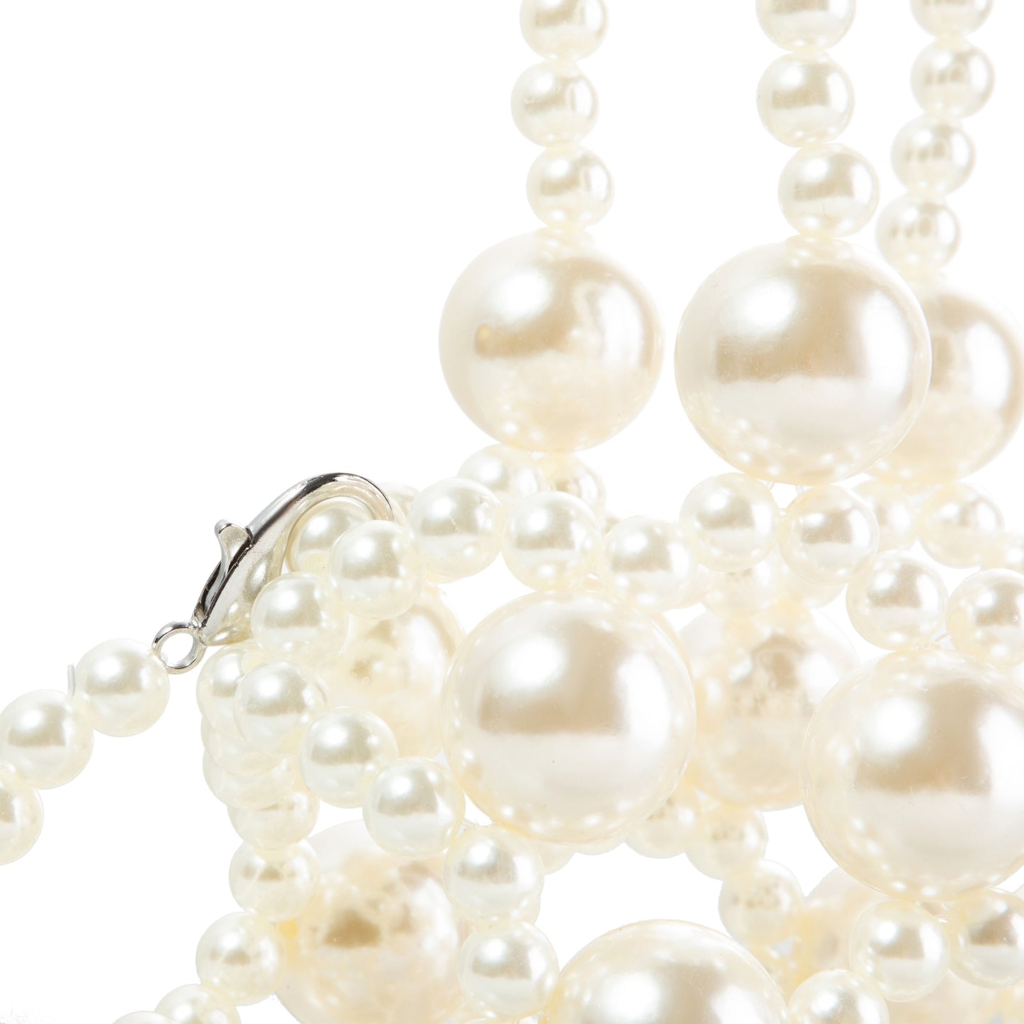 Hollow Out Pearl Handbag