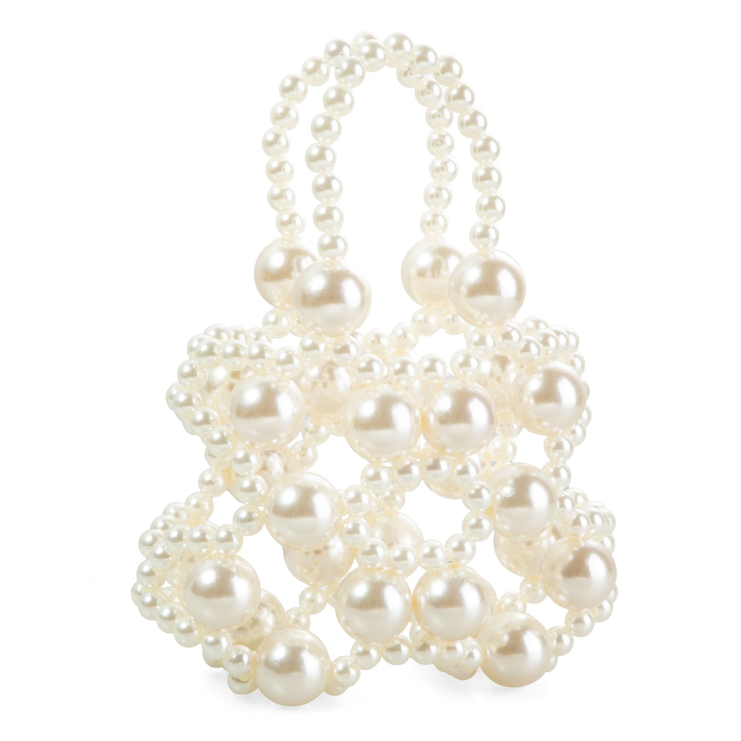 Hollow Out Pearl Handbag