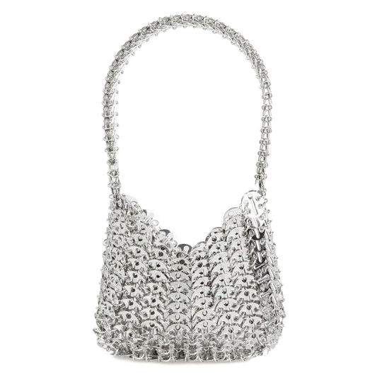 Silver Metal Disc Handbag