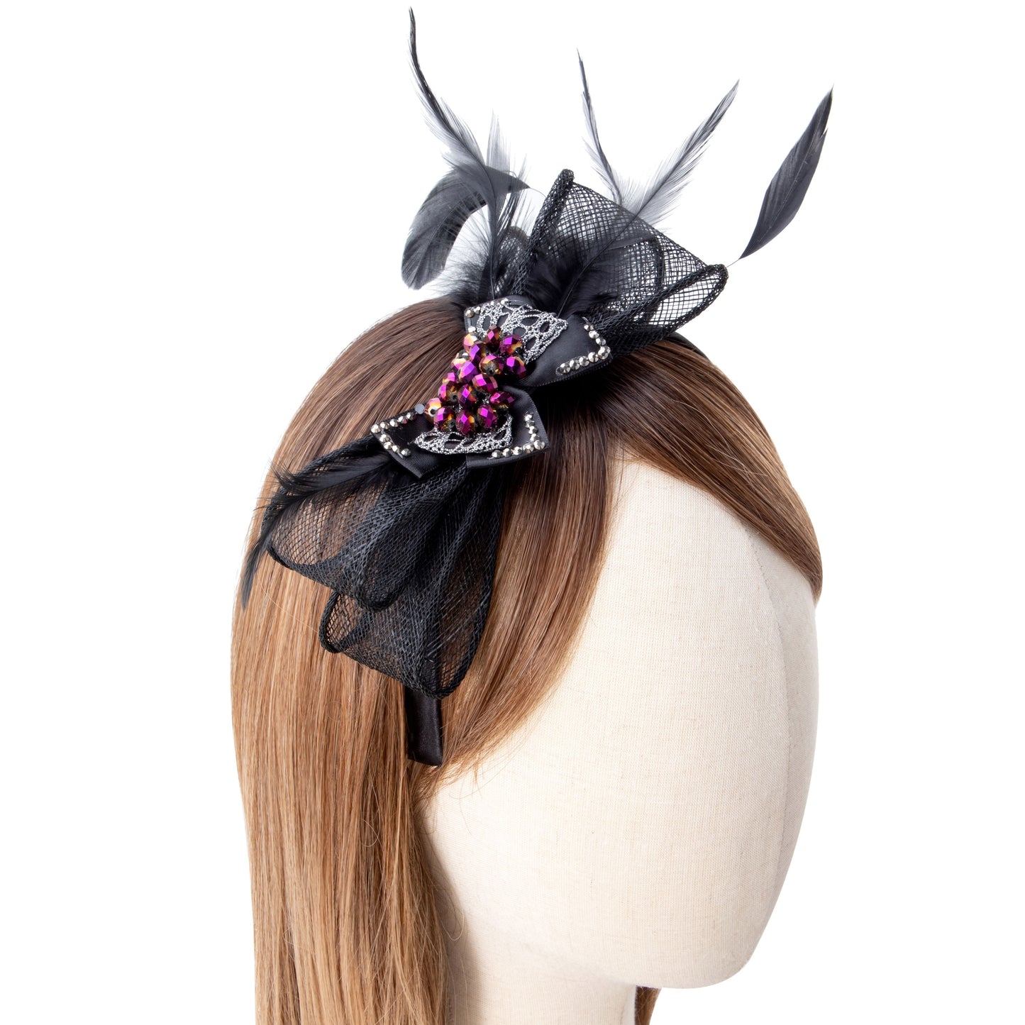 Gothic Feather Rhinestone