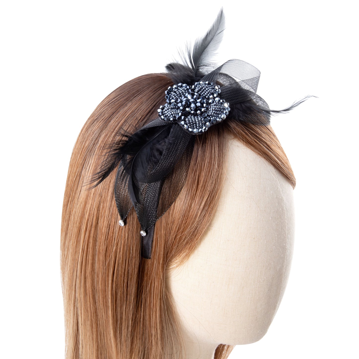 Gothic Feather Rhinestone