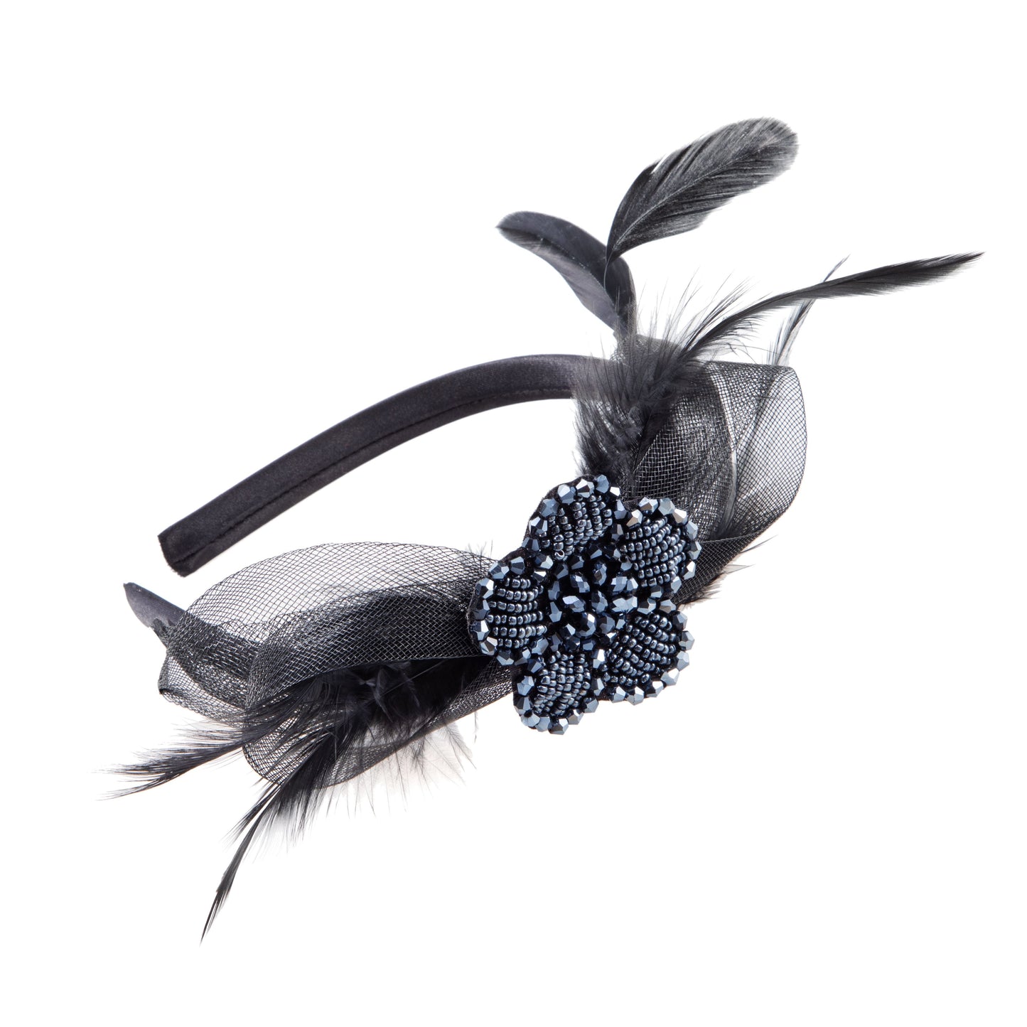 Gothic Feather Rhinestone