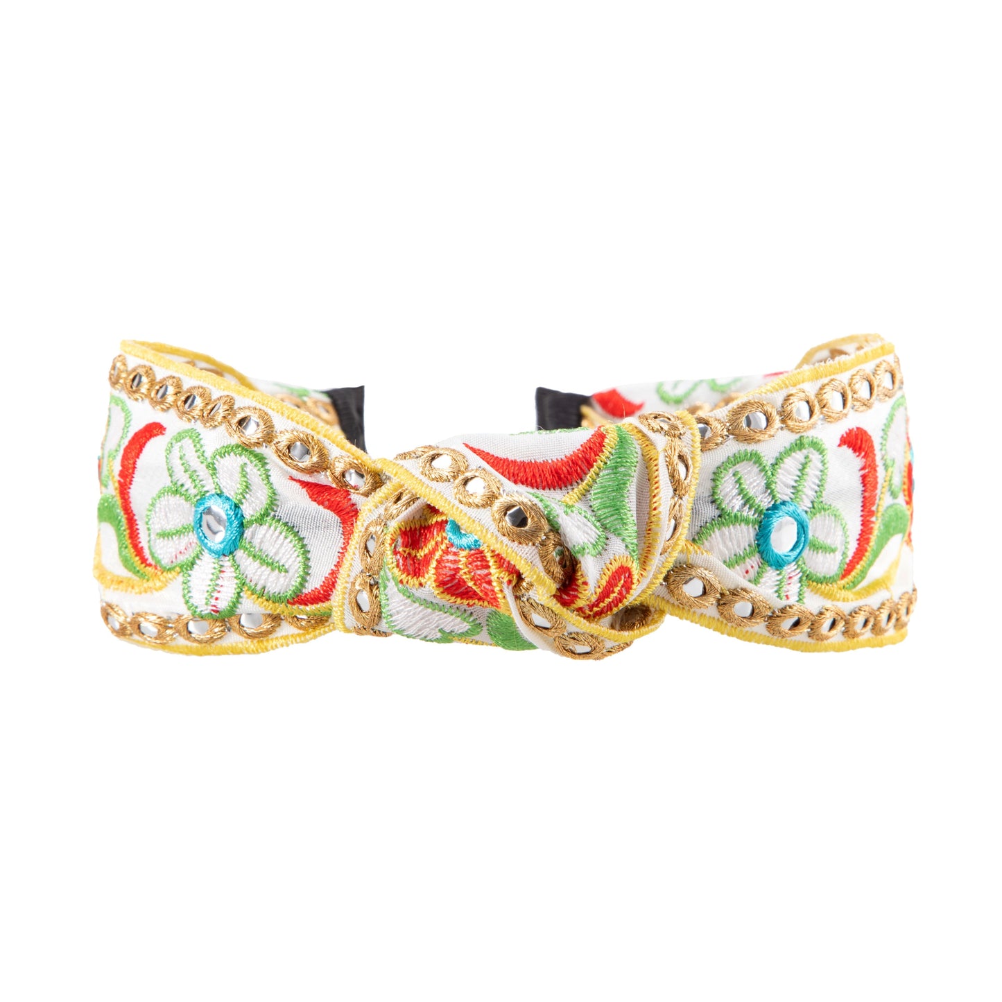 Embroidered Ethnic Rhinestone