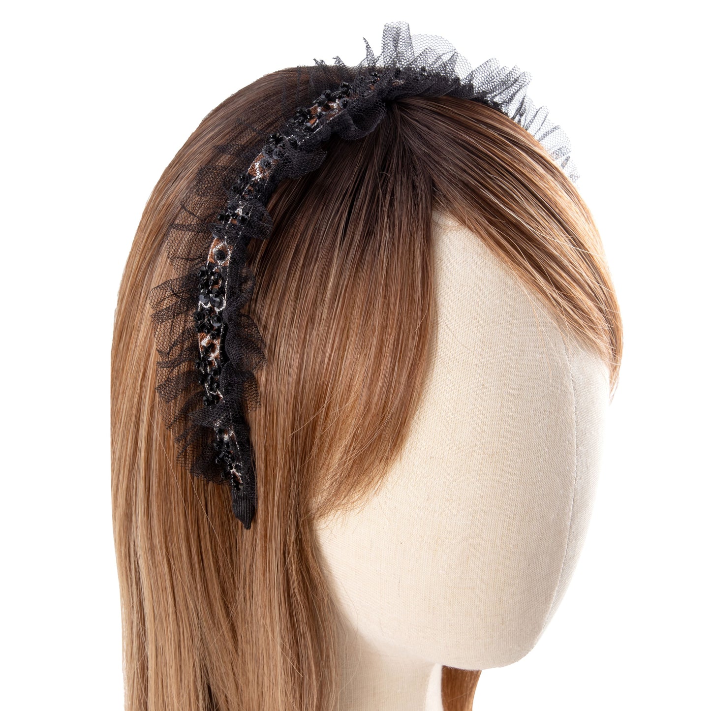 Lace Rhinestone Hairband