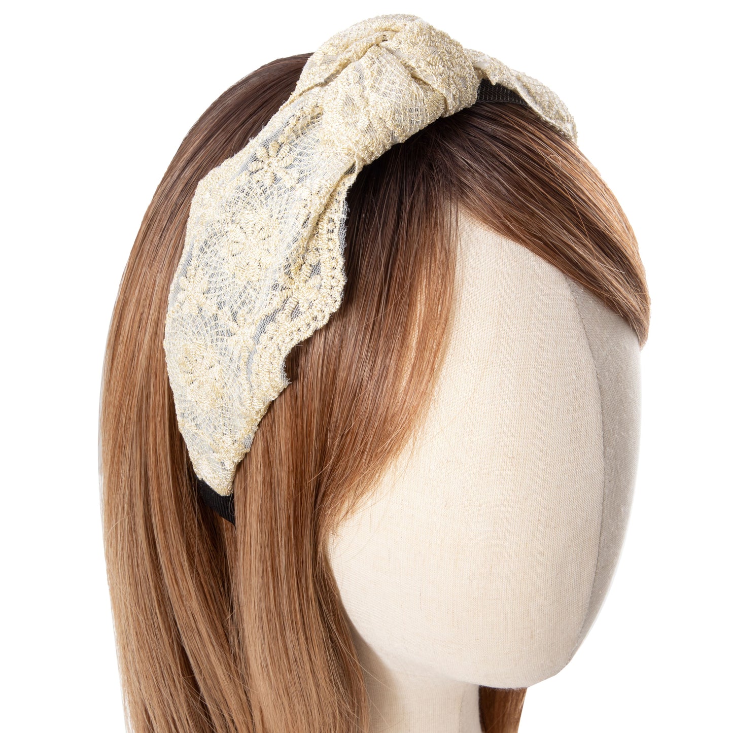 White Floral Lace Hairband