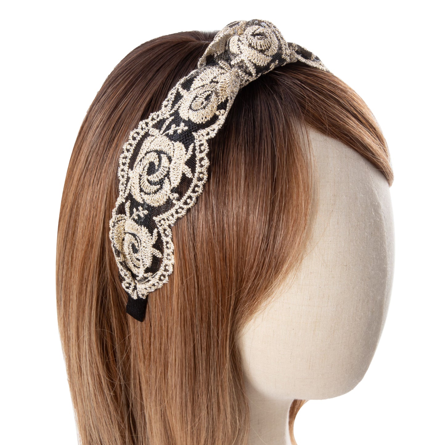 White Floral Lace Hairband