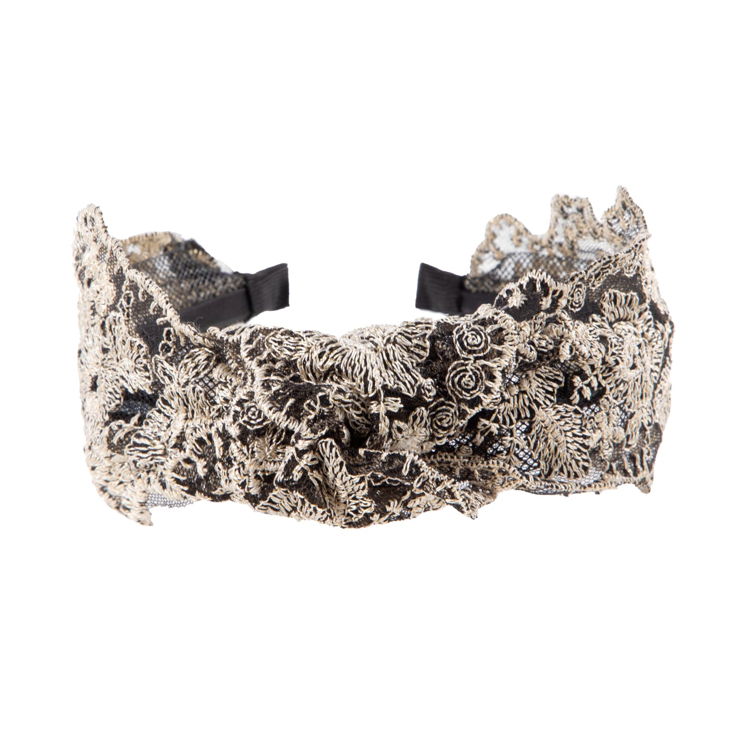 White Floral Lace Hairband