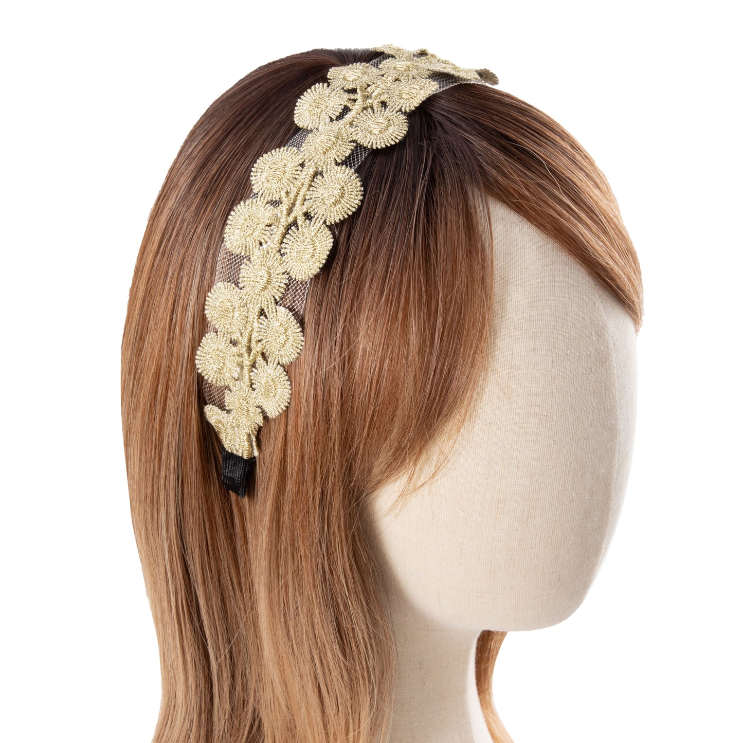 White Floral Lace Hairband