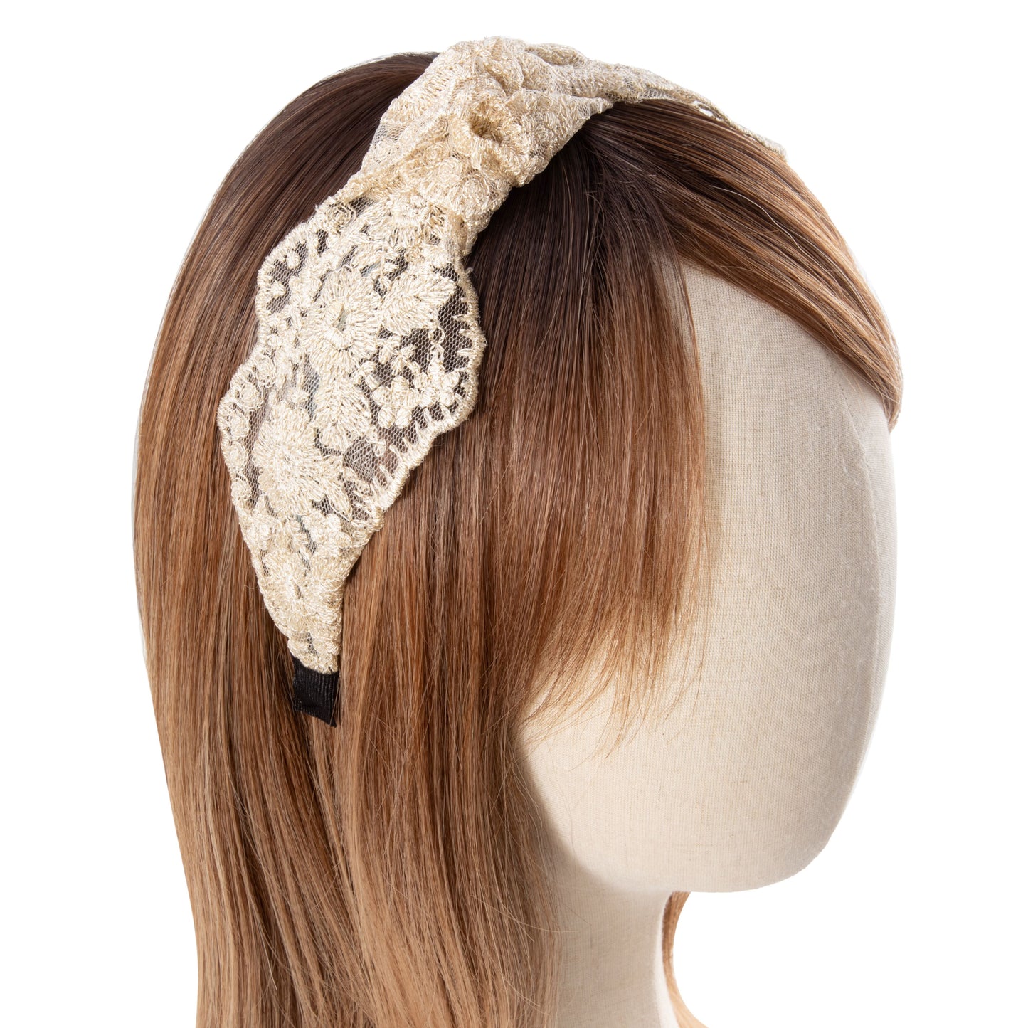 White Floral Lace Hairband