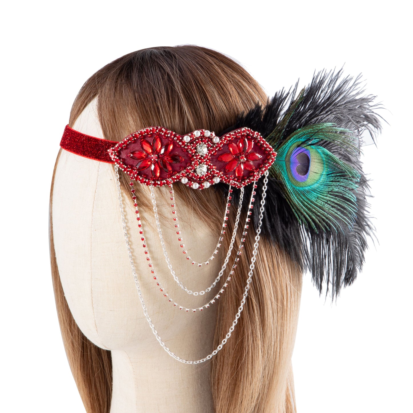 Indian Feather Rhinestone