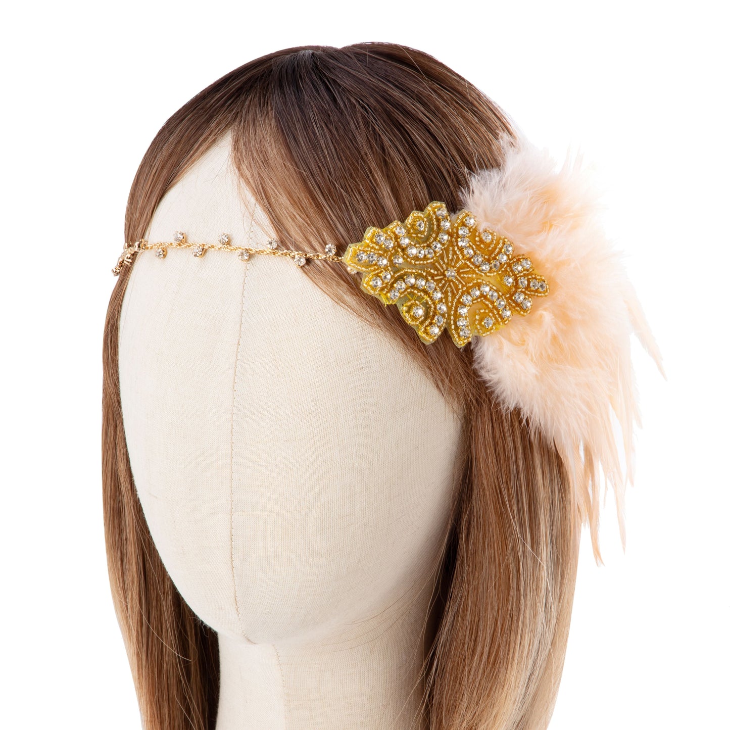 Indian Feather Rhinestone