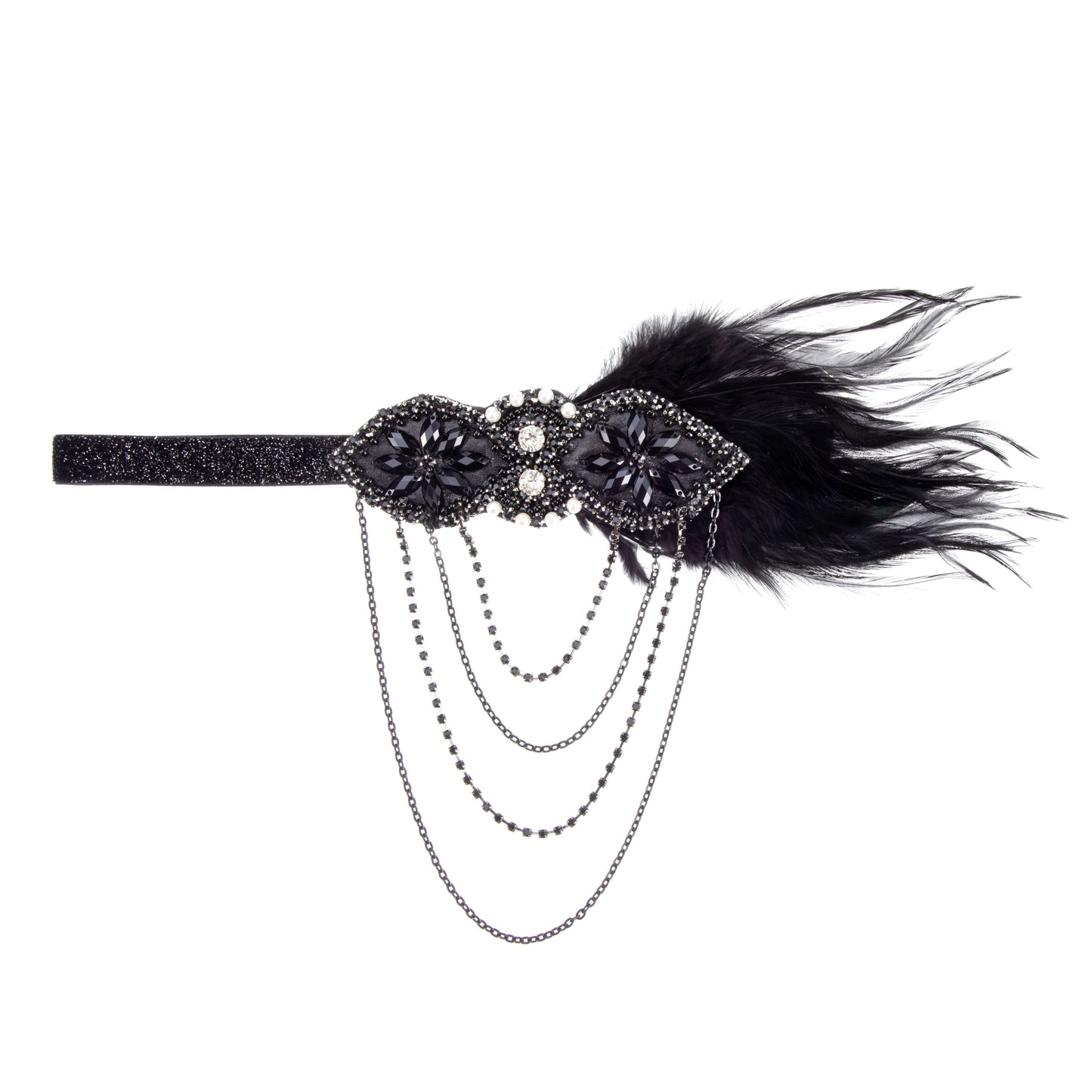 Indian Feather Rhinestone