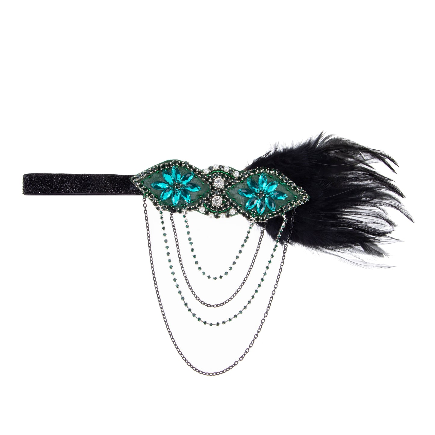 Indian Feather Rhinestone