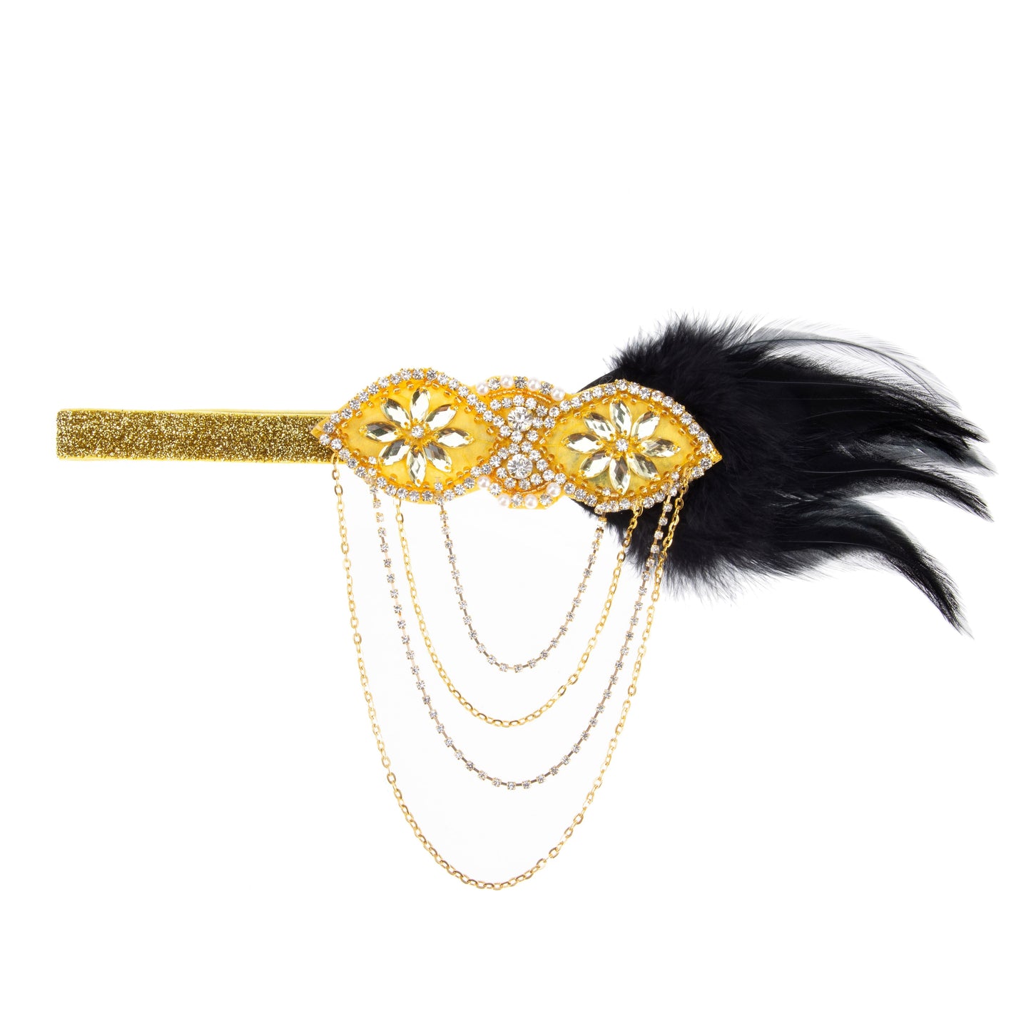 Indian Feather Rhinestone