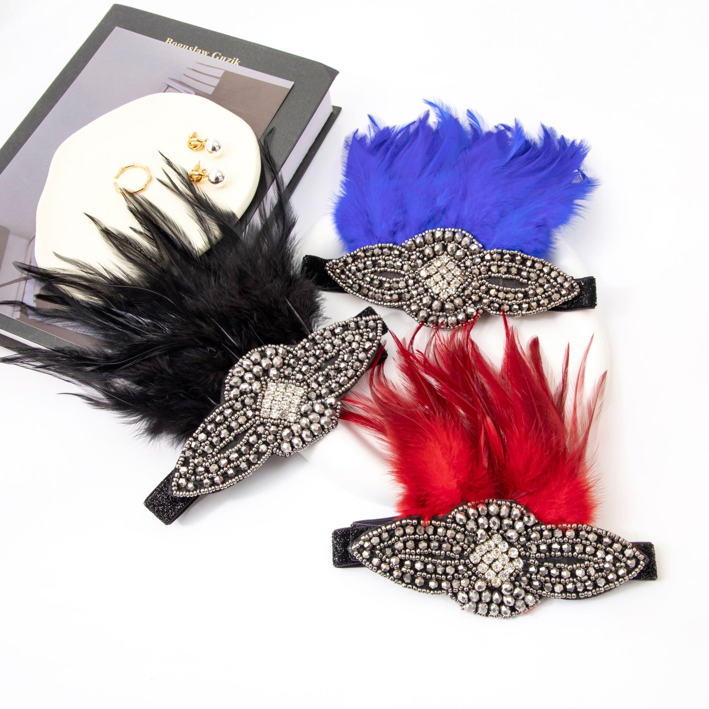 Indian Feather Rhinestone