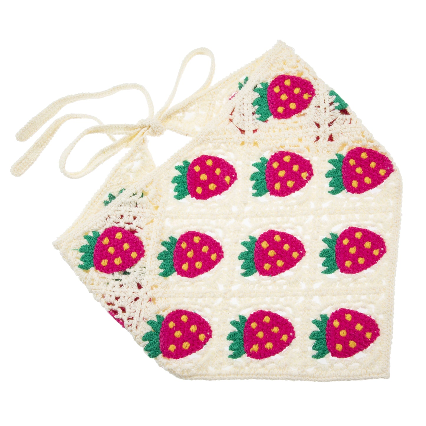 White Strawberry Headscarf