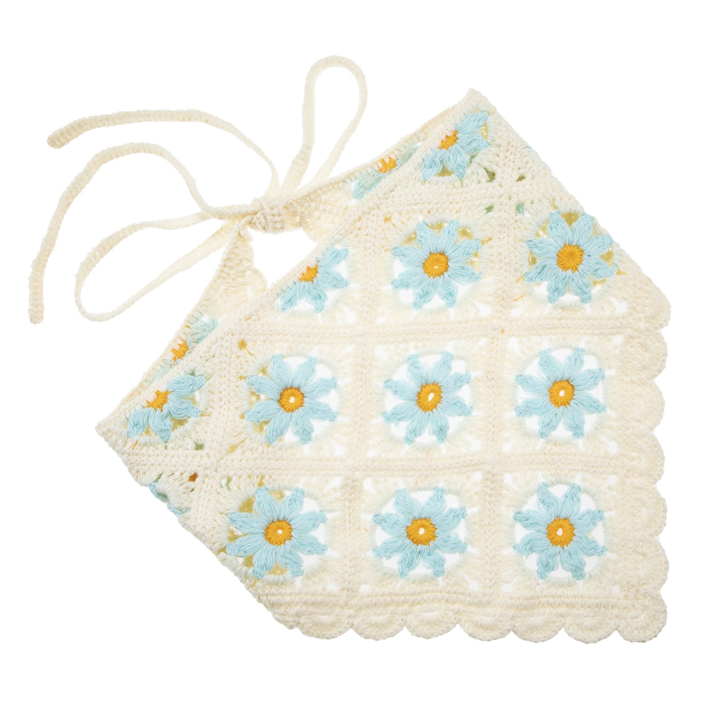 White Daisy Headscarf