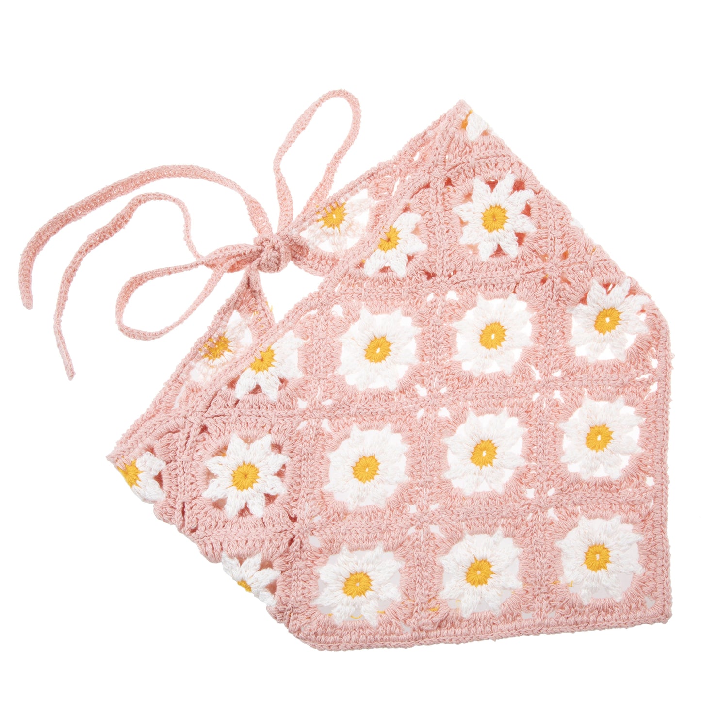 Pink Daisy Headscarf