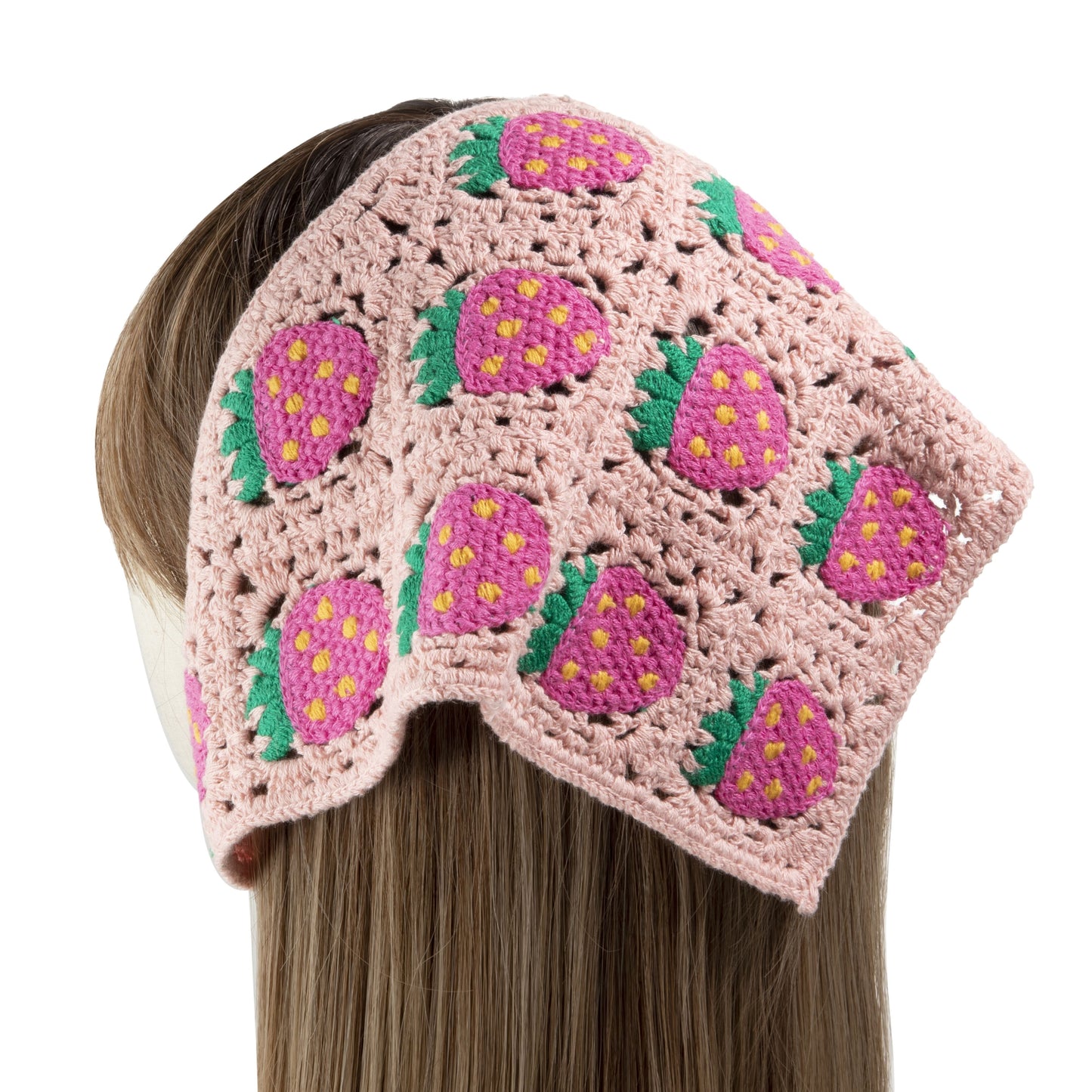 Pink Strawberry Headscarf