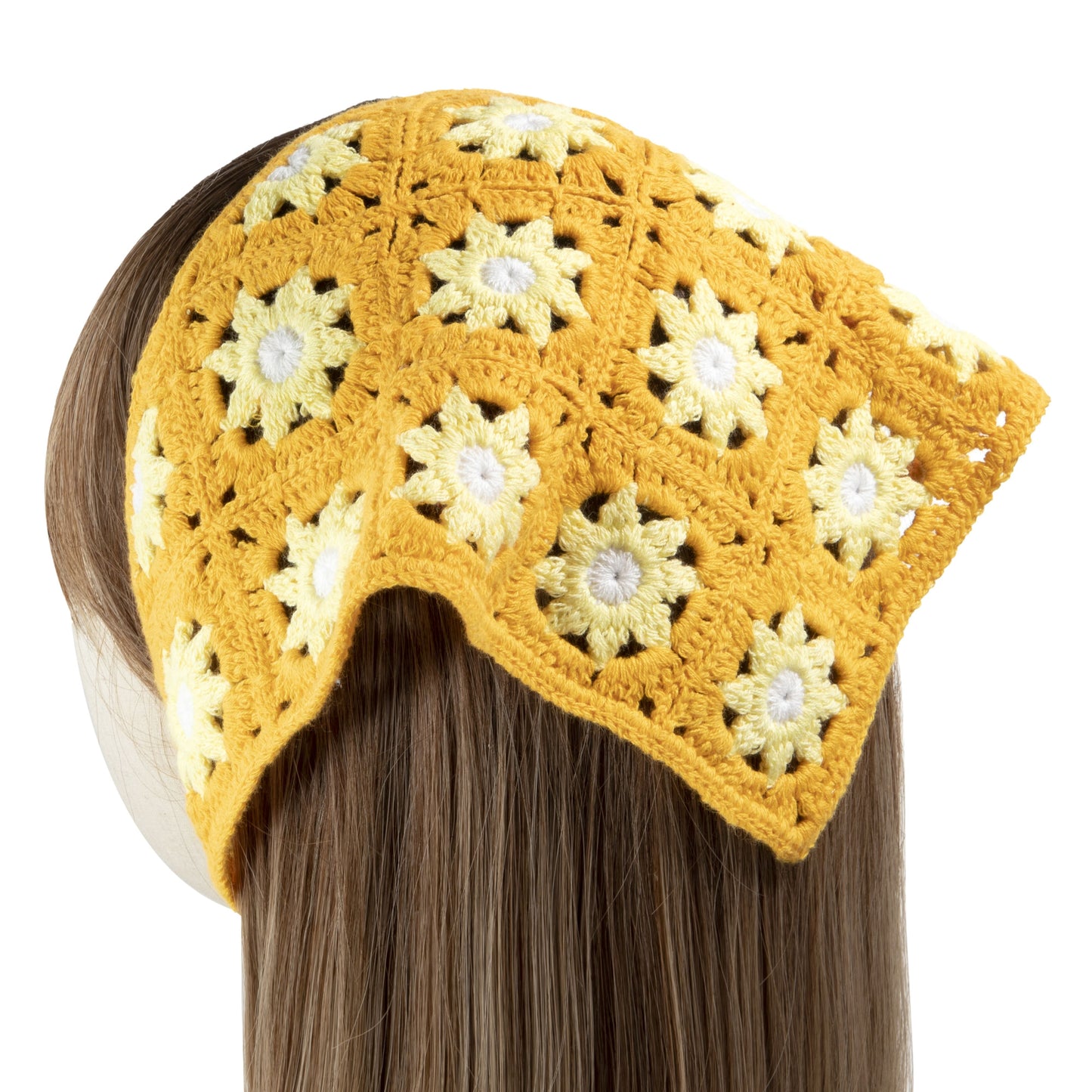 Yellow Daisy Headscarf