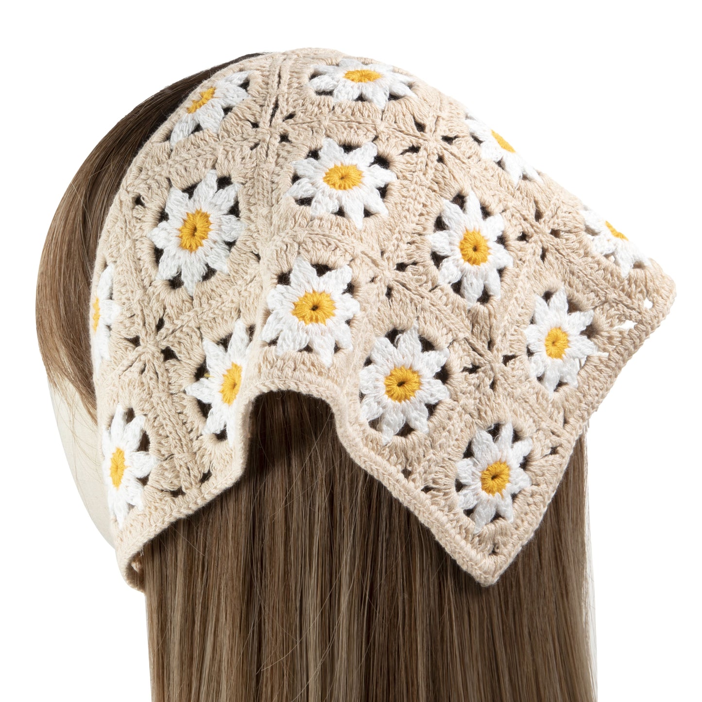 Nude Daisy Headscarf