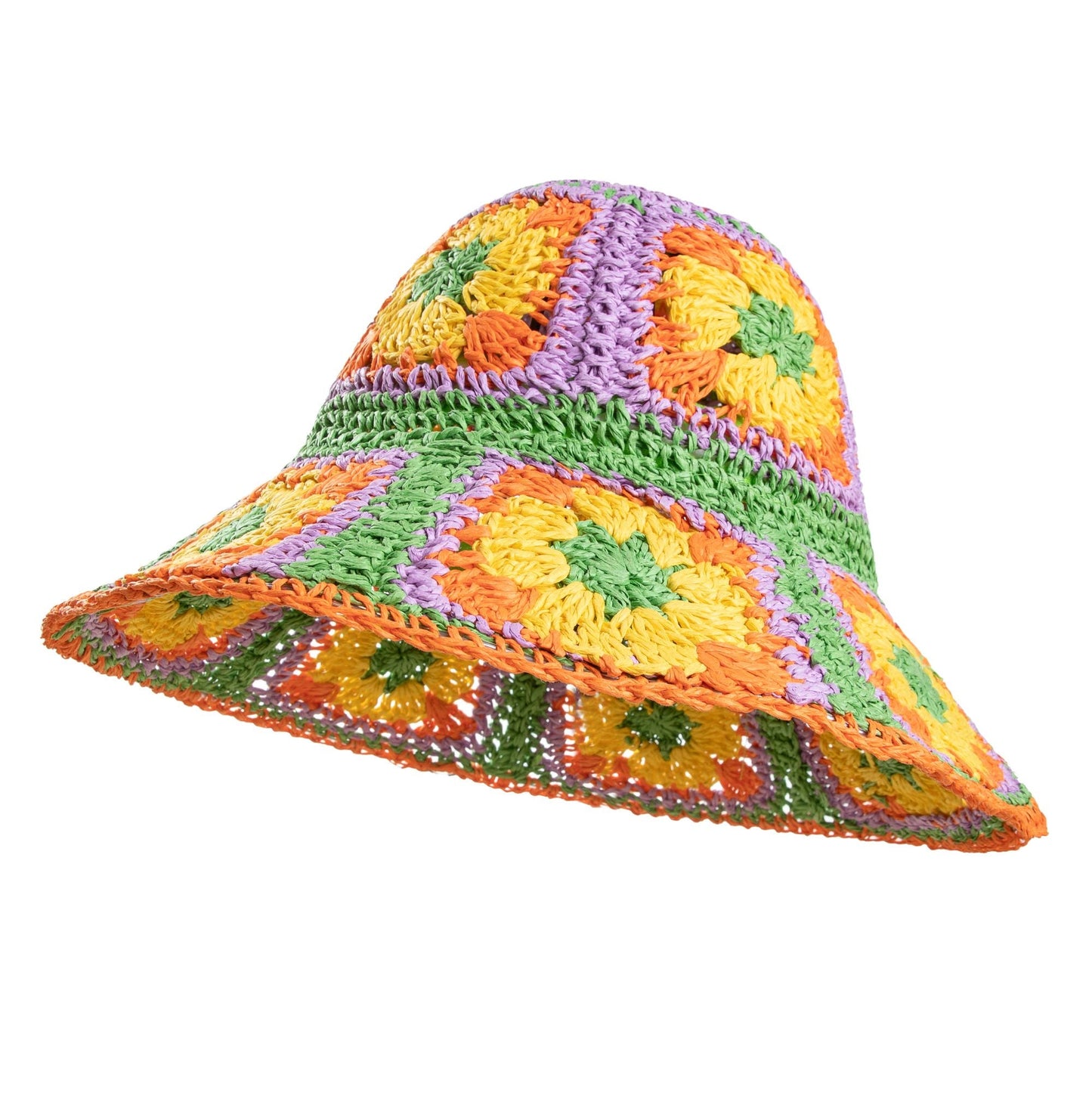 Orange Floral Bucket Hat