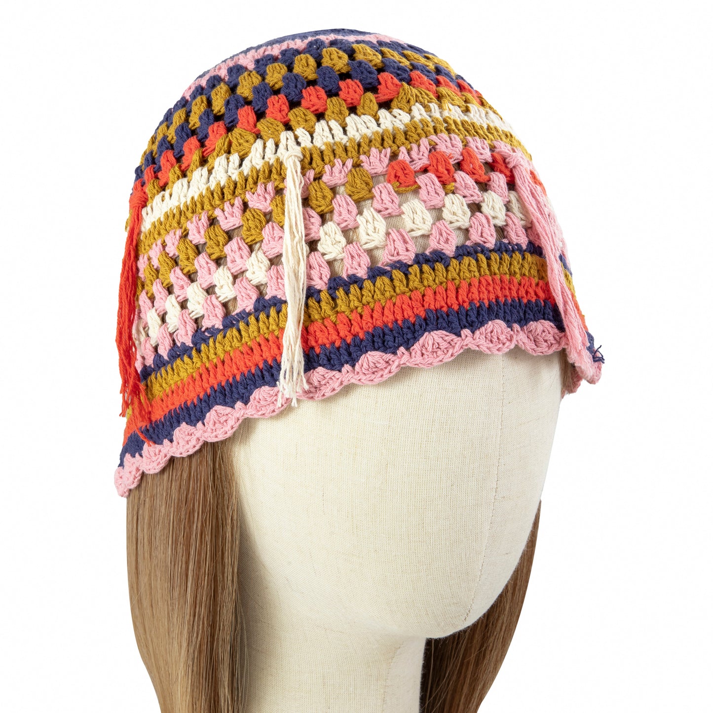 Striped Tassel Hat