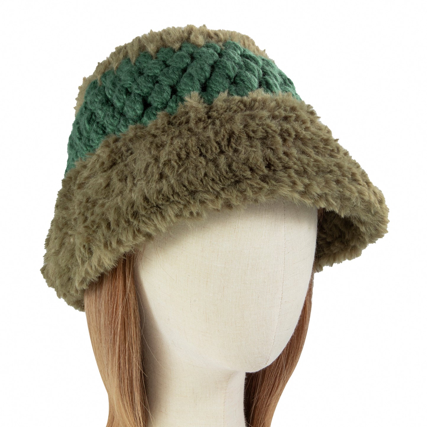 Plush Green Bucket Hat