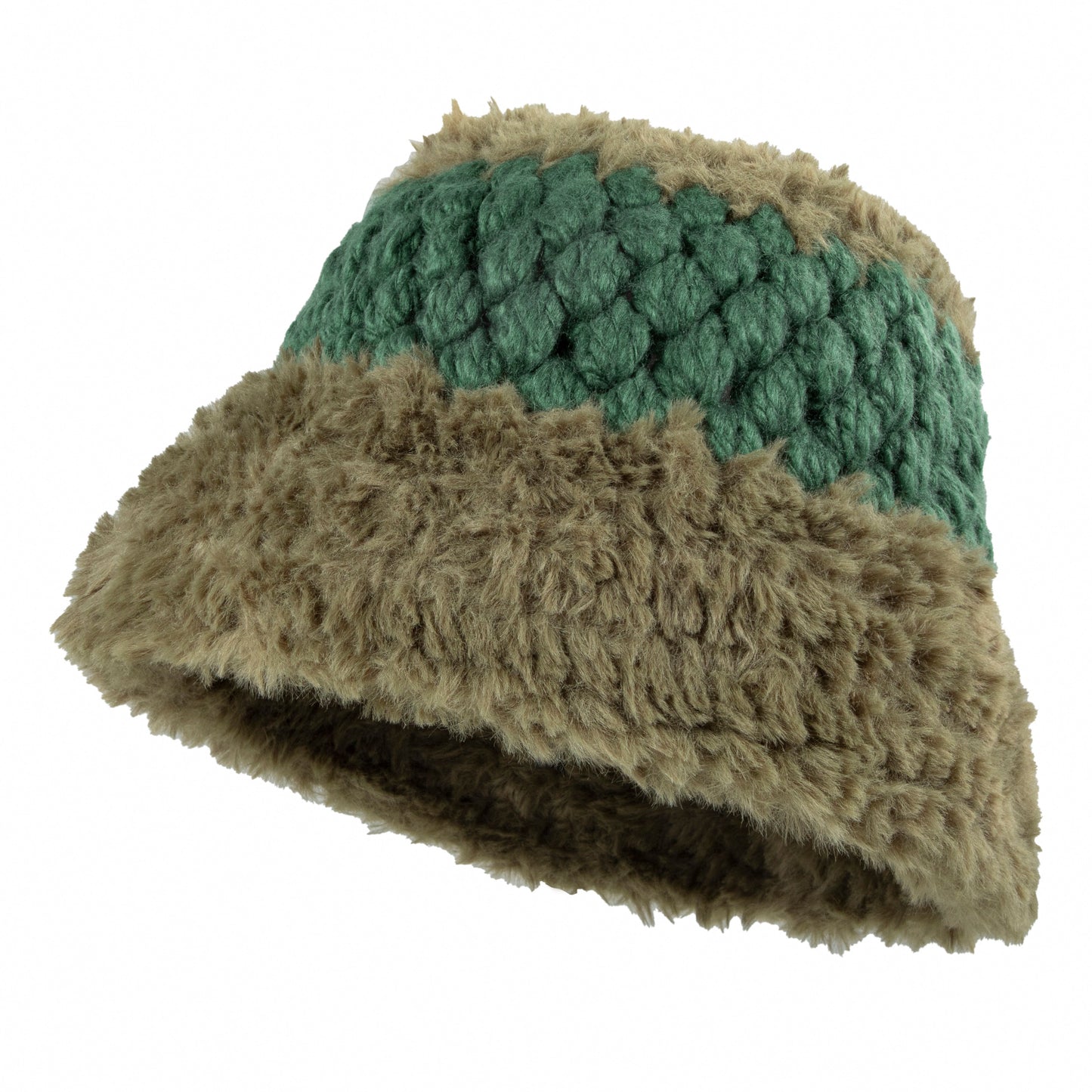 Plush Green Bucket Hat