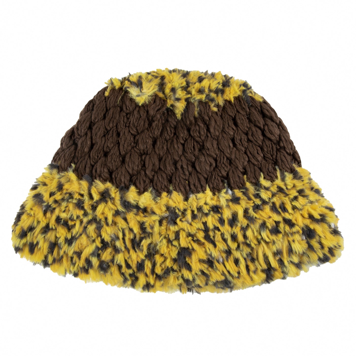 Plush Yellow Bucket Hat