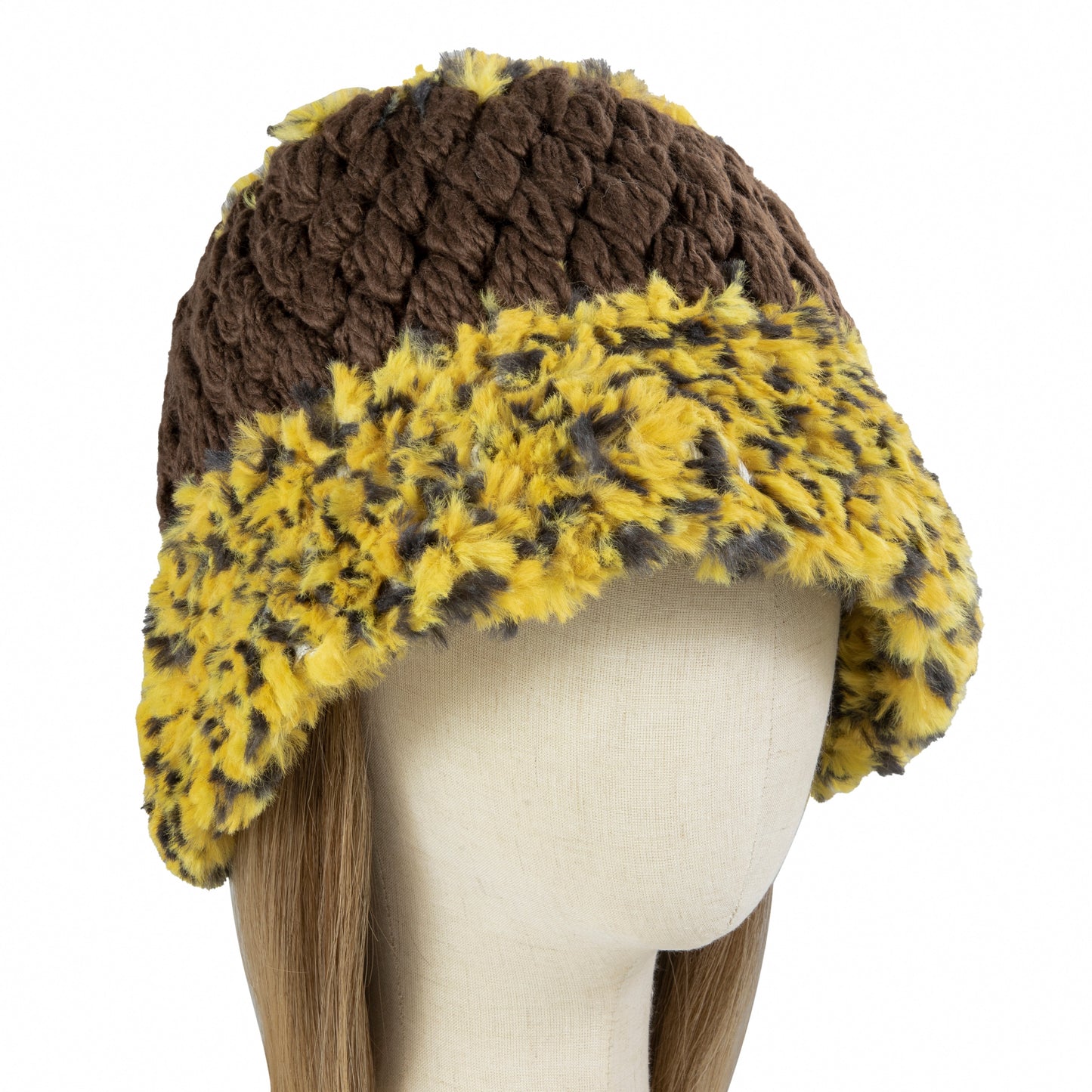 Plush Yellow Bucket Hat