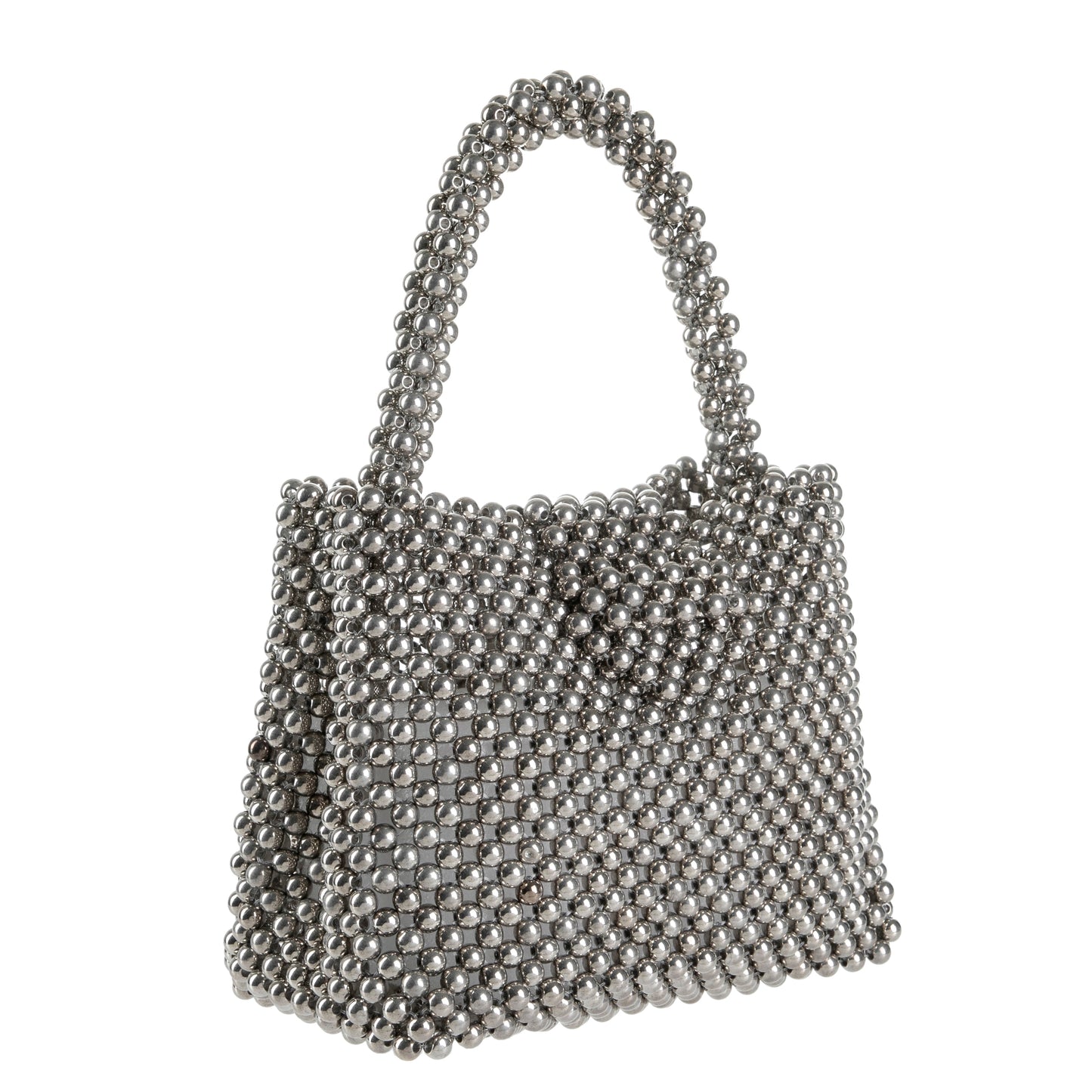 Pull-on Silver Purse