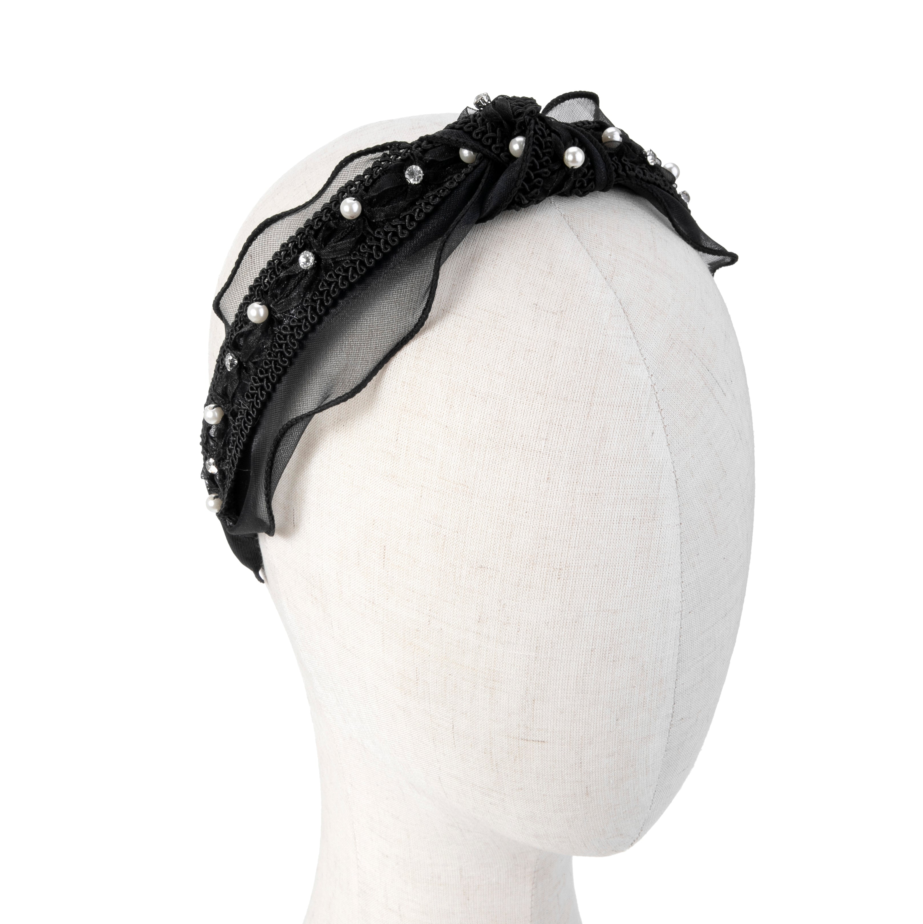 Lace Rhinestone Headband