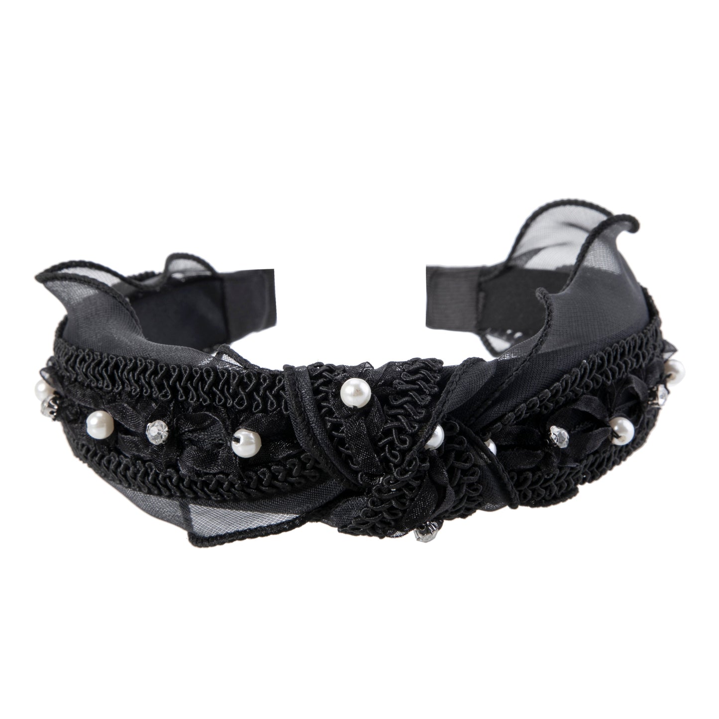 Lace Rhinestone Headband