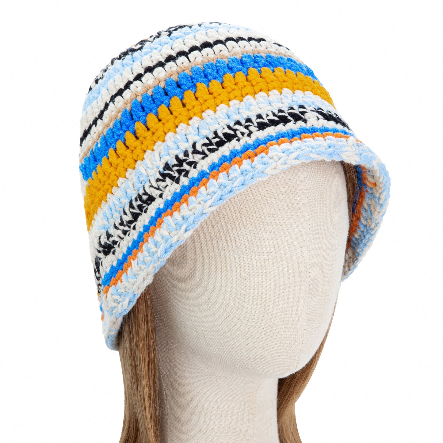 White Mosaic Knitted Hat