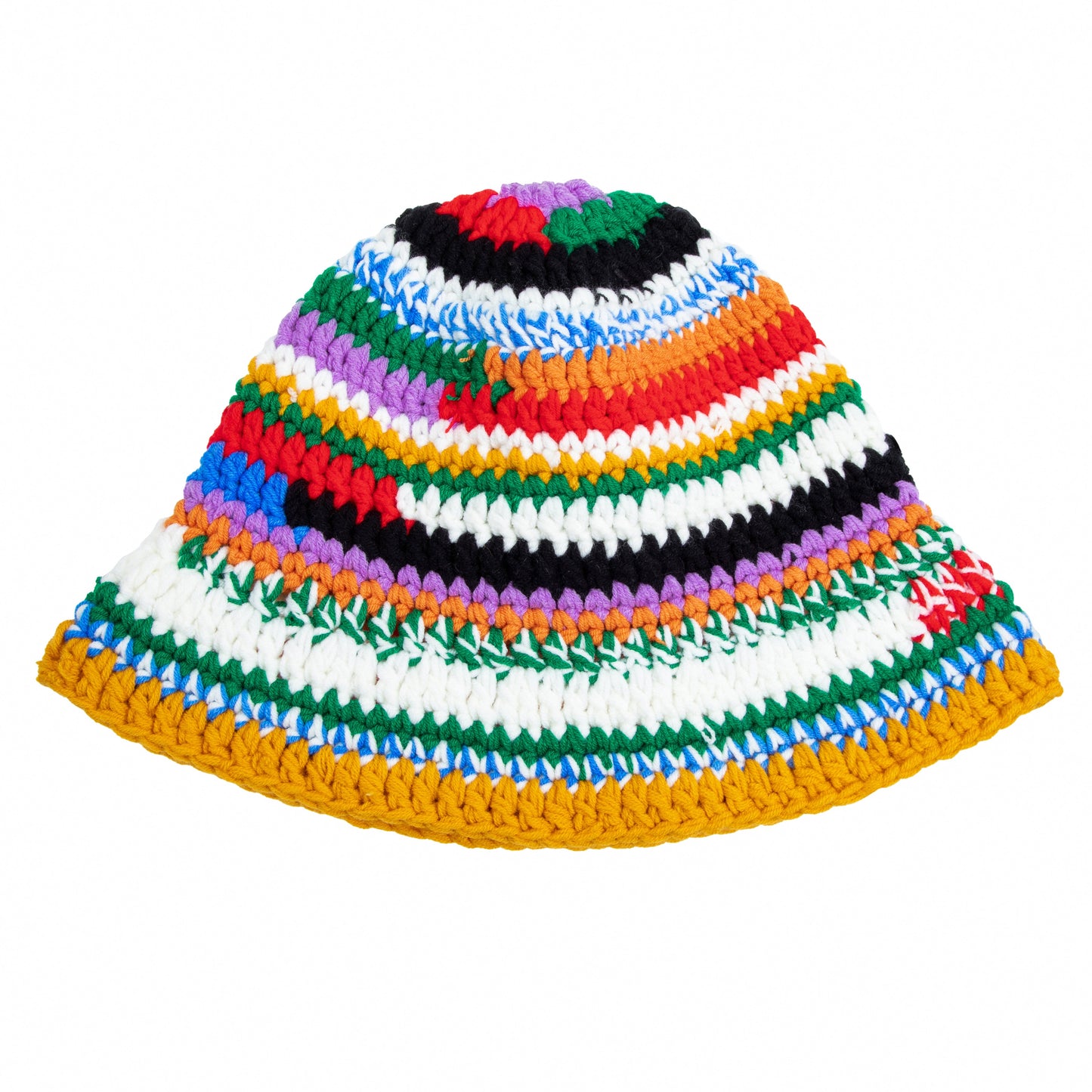 Rainbow Mosaic Knitted Hat