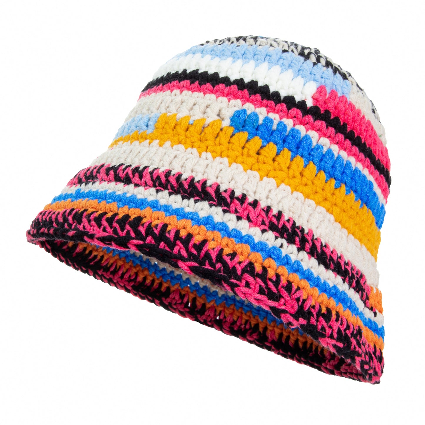 Pink Mosaic Knitted Hat