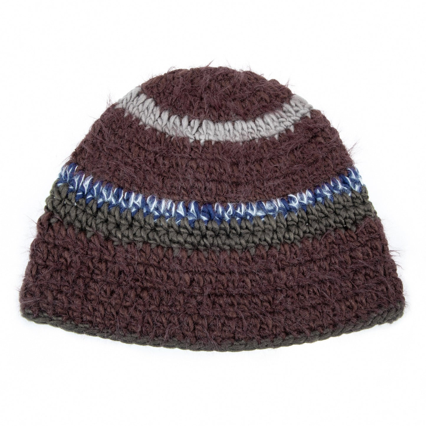 Knitted Wool Brown Hat