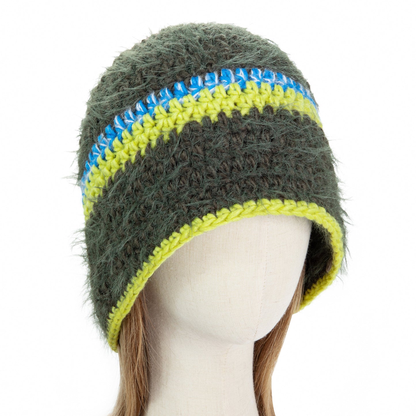 Knitted Wool Green Hat