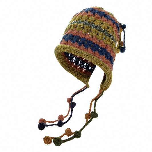 Earflap Hat with Tie