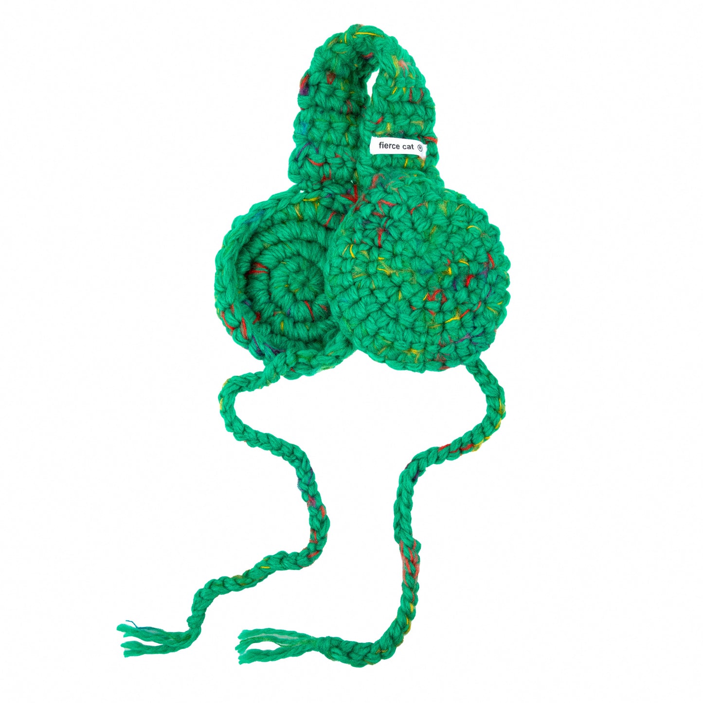 Green Earmuffs with Tie