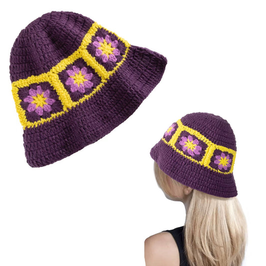 Crochet Hat Purple