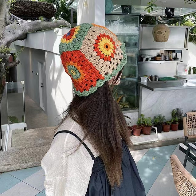 Floral Crochet Hat