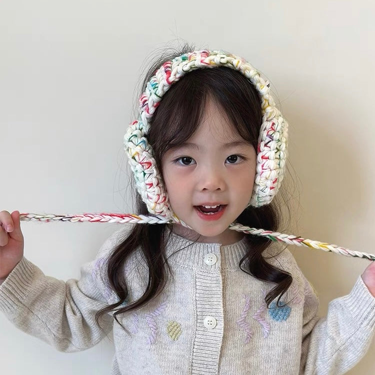 White Earmuffs with Tie